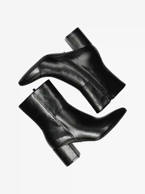 Mexx botki PAM MILA damskie kolor czarny na słupku lekko ocieplone MI001700453W