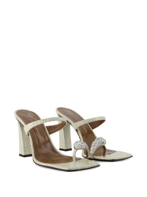 Giuseppe Zanotti Icon Ring heeled sandals - Neutrals - zdjęcie produktu nr 2