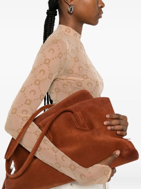 Marine Serre Moon-pattern mesh top - Neutrals - zdjęcie produktu nr 2