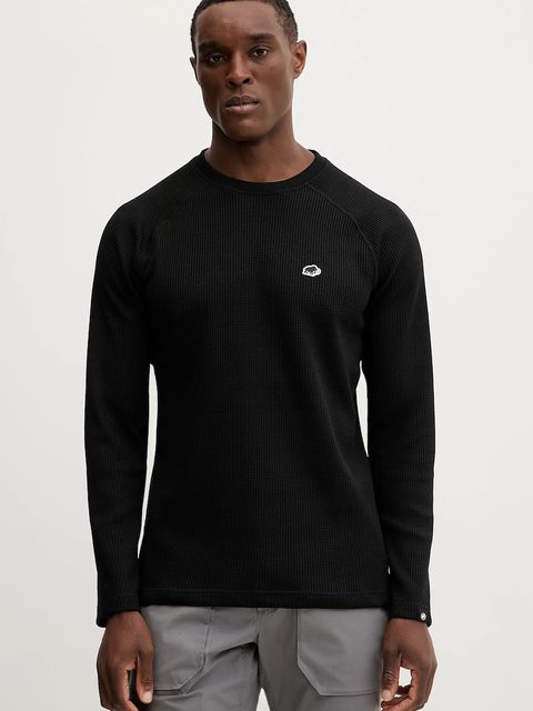 Mammut longsleeve Waffle kolor czarny gładki 1016.01830 - zdjęcie produktu nr 1