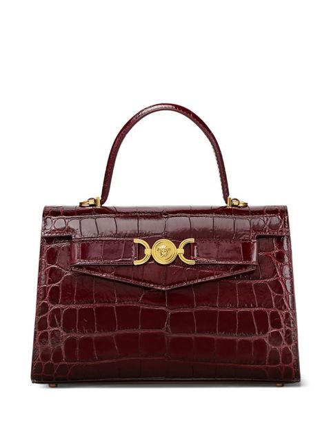 Versace Medusa '95 croc-effect tote bag - Brown - zdjęcie produktu nr 1