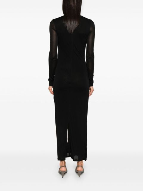 TOTEME draped v-neck dress - Black - zdjęcie produktu nr 2