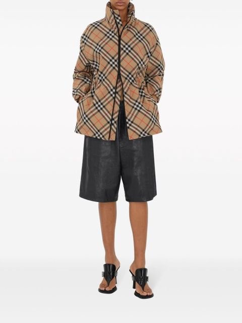 Burberry check-pattern jacket - Neutrals - zdjęcie produktu nr 2