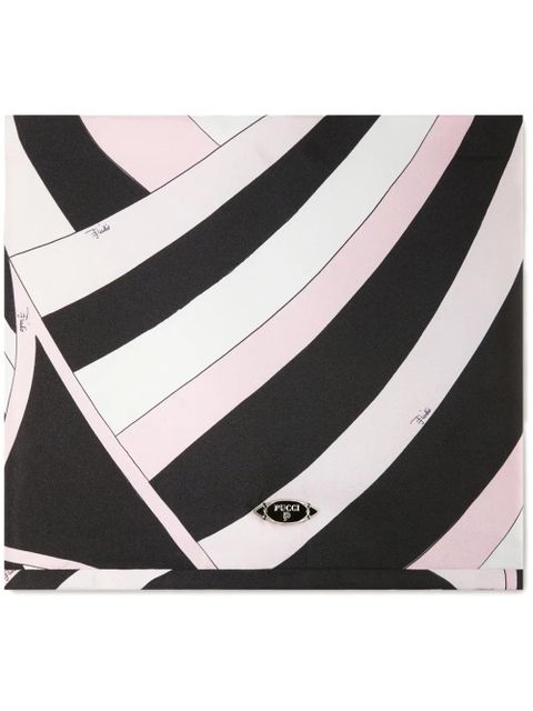 PUCCI Iride-print silk scarf - Pink - zdjęcie produktu nr 1