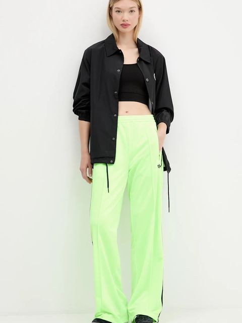 adidas Originals spodnie dresowe Firebird damskie kolor zielony z aplikacją JW1228