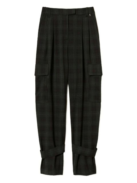 TWINSET tartan cargo-pocket trousers - Green - zdjęcie produktu nr 1