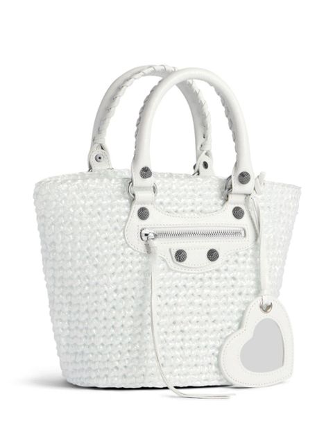 Balenciaga small Le Cagole Panier tote bag - White