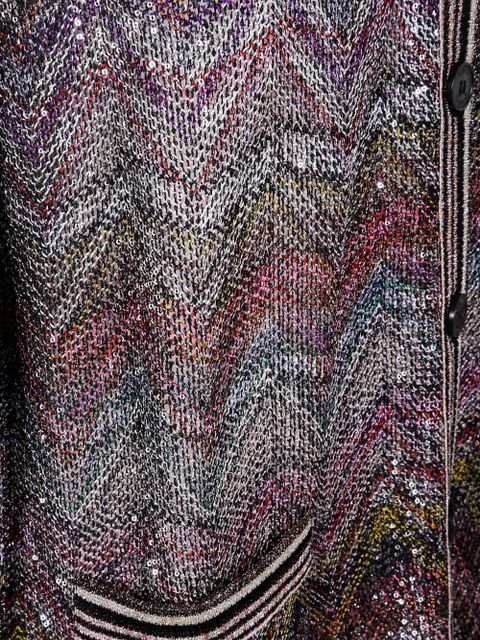 Missoni sequin-chevron cardigan - Grey