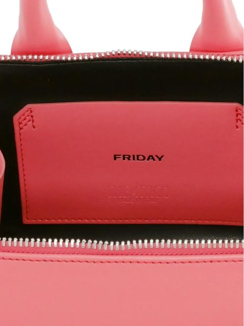 The Attico top-handle leather tote bag - Pink