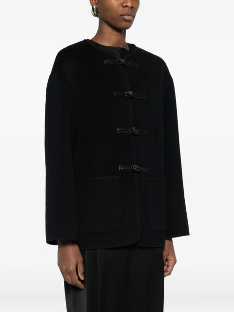 Róhe mandarin double-faced wool jacket - Blue