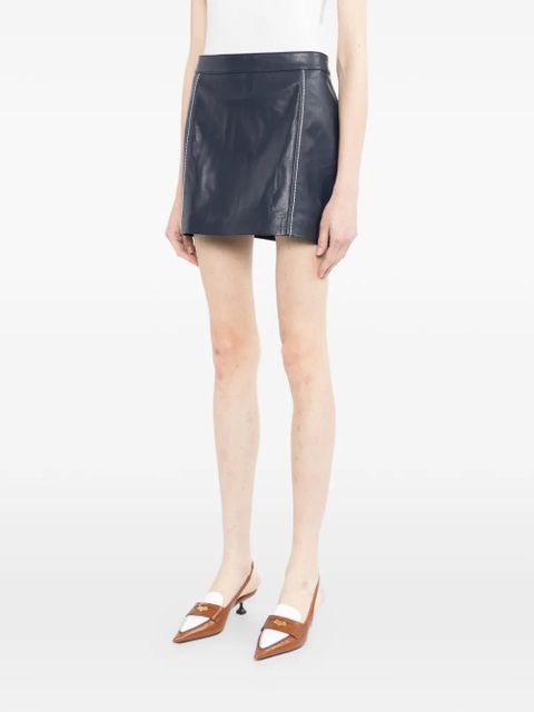 Michael Kors leather mini skirt - Blue