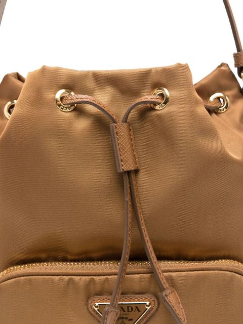 Prada drawstring pocket satchel - Brown
