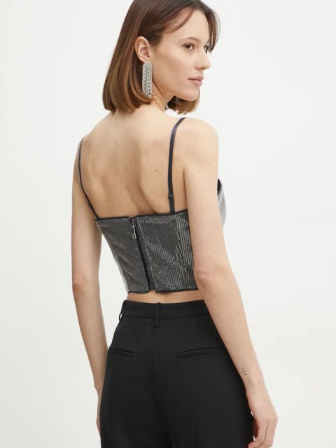 Guess top CASSIA kolor szary wzorzysta W5RH0G WGX40