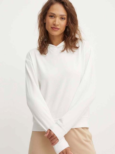 HUGO bluza lounge kolor beżowy z kapturem gładka 50490594 - zdjęcie produktu nr 1