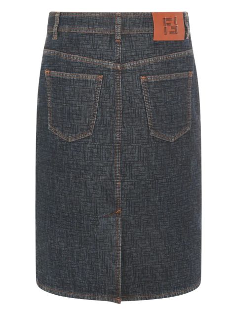 FENDI five-pocket denim skirt - Blue - zdjęcie produktu nr 2