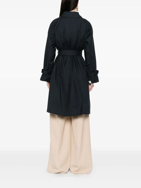 Max Mara gabardine-weave trench coat - Blue