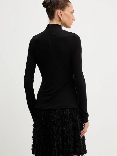 BOSS sukienka kolor czarny mini rozkloszowana 50548115