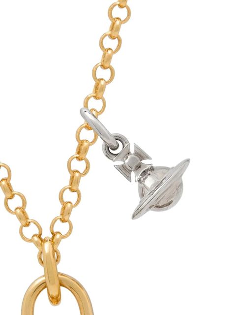 Vivienne Westwood Yasmine crystal-embellished pendant necklace - Gold - zdjęcie produktu nr 2