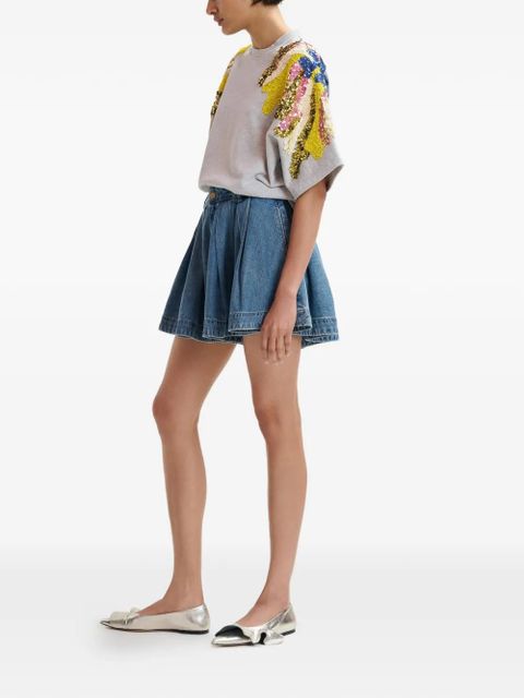 Essentiel Antwerp sequin-embellished bead-embellished sweatshirt - Grey - zdjęcie produktu nr 2