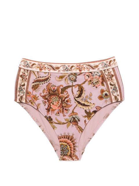 ZIMMERMANN Aster floral-print bikini bottoms - Pink - zdjęcie produktu nr 1