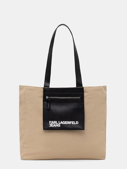 Karl Lagerfeld Jeans shopperka damska bawełniana - zdjęcie produktu nr 1