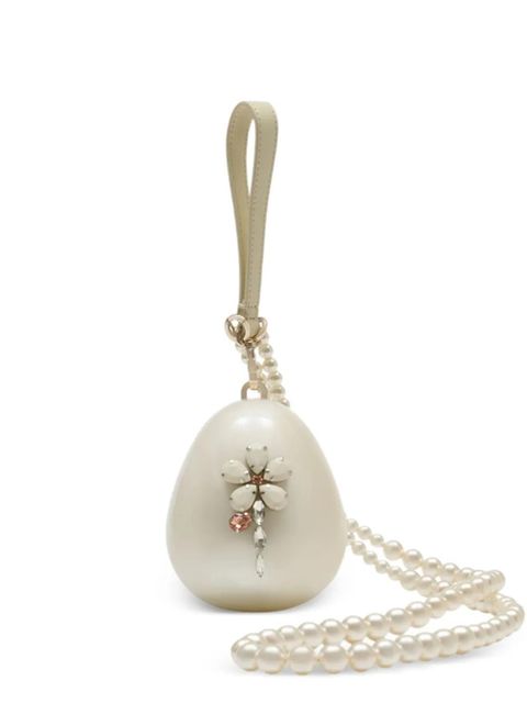 Simone Rocha micro Egg cross body bag - White - zdjęcie produktu nr 1