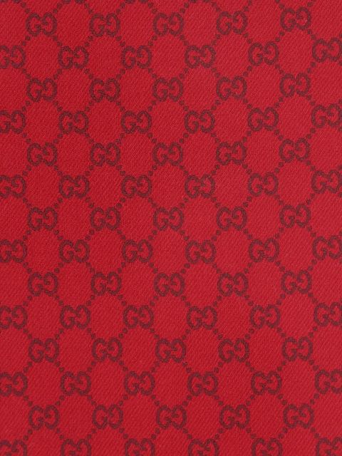 Gucci GG fringed scarf - Red - zdjęcie produktu nr 2