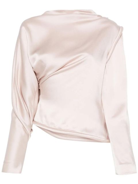 Victoria Beckham crepe satin blouse - Pink - zdjęcie produktu nr 1
