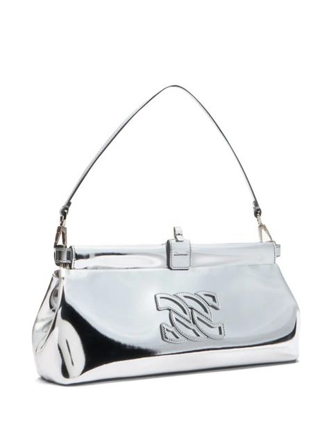 Casadei Interstellar logo-detail shoulder bag - Grey
