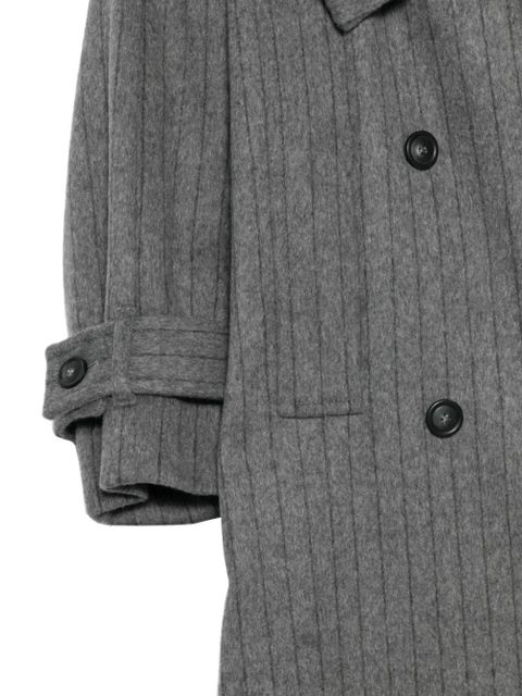 Sportmax AROLD pinstriped belted coat - Grey - zdjęcie produktu nr 2