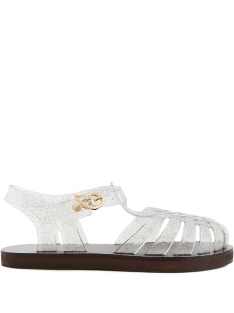 Ancient Greek Sandals Homeria glitter-embellished sandals - White - zdjęcie produktu nr 1