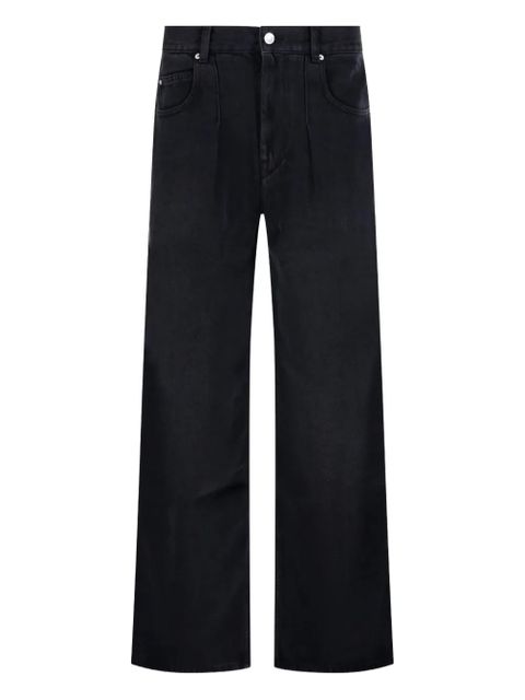 ISABEL MARANT pleated faded jeans - Black - zdjęcie produktu nr 2