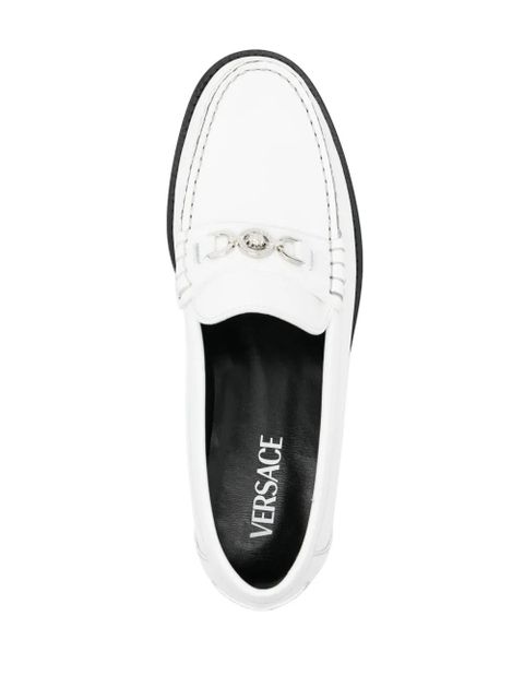 Versace Medusa '95 leather loafers - White