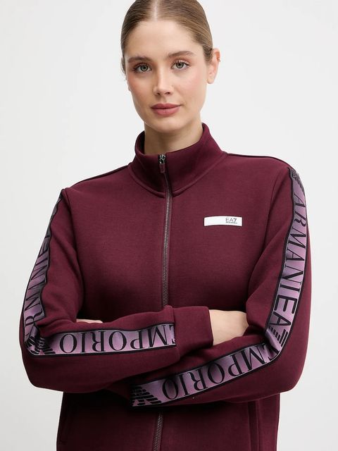 EA7 Emporio Armani dres damski kolor bordowy AF13151.7W000680
