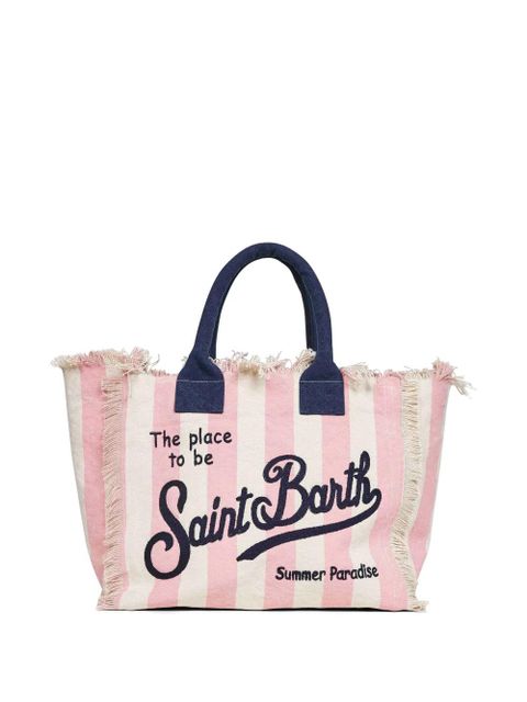 MC2 Saint Barth regular Vanity vertical-stripes tote bag - Pink - zdjęcie produktu nr 2