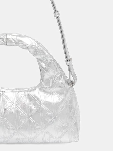 Calvin Klein torebka kolor srebrny LV04F3444G