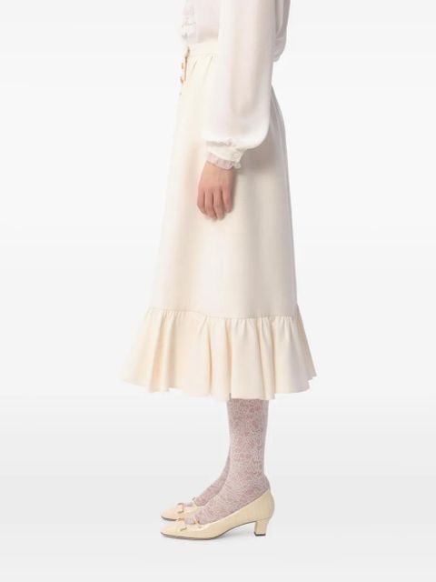 Valentino Garavani crepe midi skirt - Neutrals