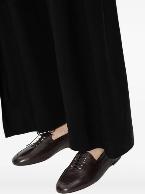 Jil Sander lace-up leather sneakers - Brown