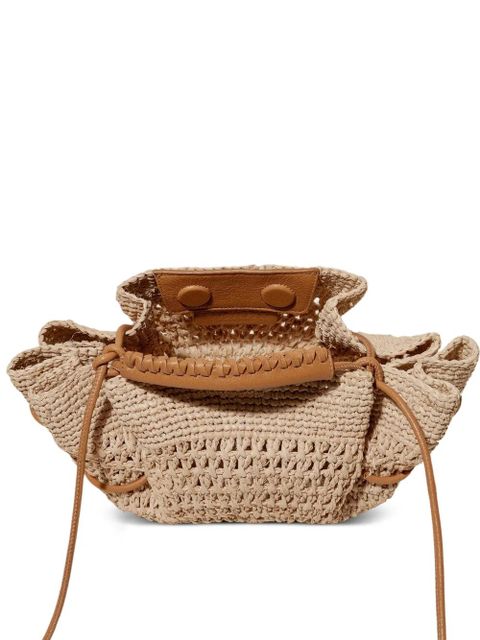Hereu Arta crochet raffia tote bag - Neutrals
