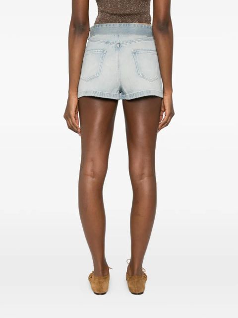 TWINSET belt denim shorts - Blue