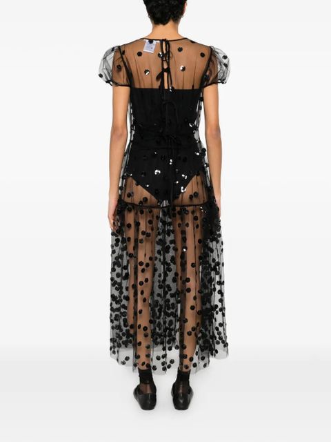 Cecilie Bahnsen Nanna sequin blossom dress - Black - zdjęcie produktu nr 2