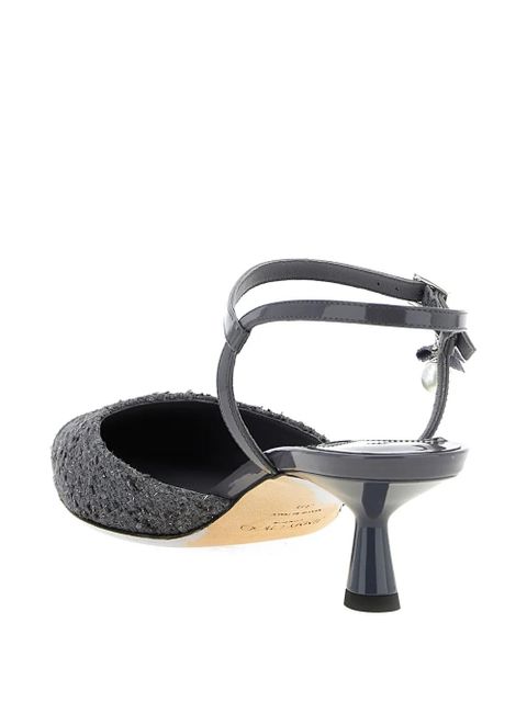 Jimmy Choo Aren pearl-pendant pumps - Grey