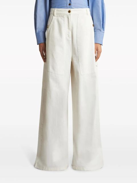 ETRO jacquard wide-leg jeans - White - zdjęcie produktu nr 2