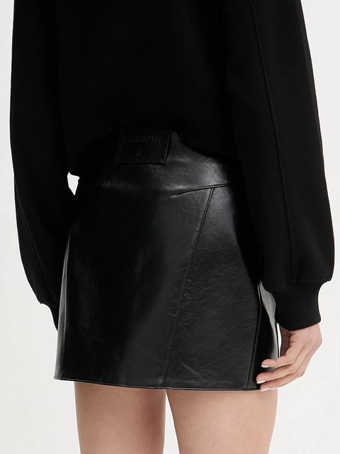 Patrizia Pepe spódnica kolor czarny mini ołówkowa 8G0488 E070