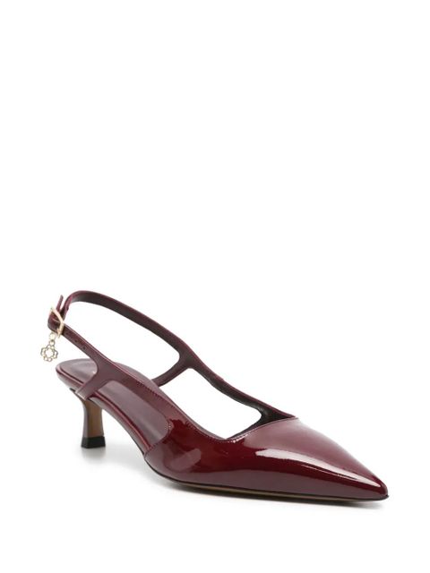 Maje 60mm patent-leather slingback pumps - Red - zdjęcie produktu nr 2