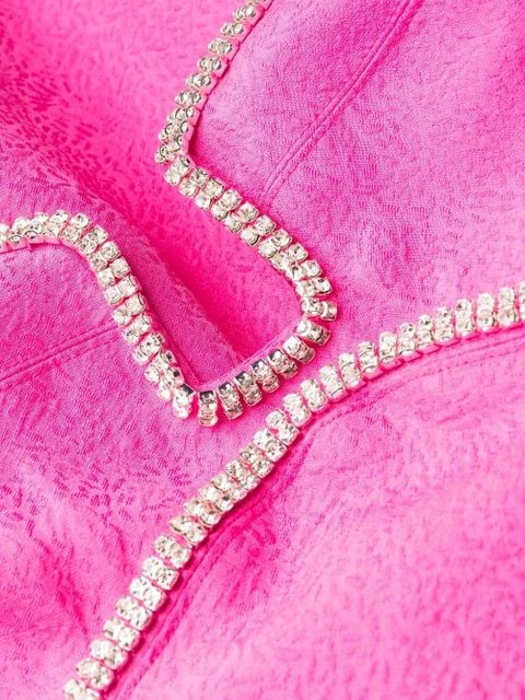 Self-Portrait off-shoulder flared midi dress - Pink