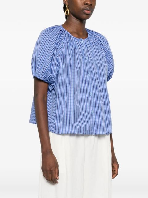 Faithfull the Brand Alexis gathered blouse - Blue