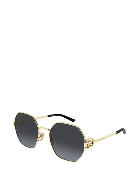 Gucci Eyewear logo-detail sunglasses - Gold - zdjęcie produktu nr 2