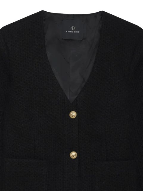 ANINE BING Anitta knitted cardigan - Black