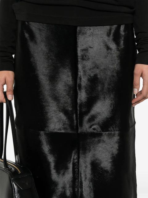 TOTEME A-line midi skirt - Black